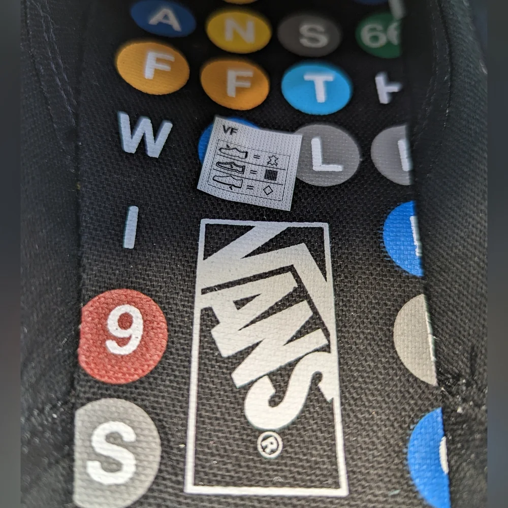Vans Old Skool NYC 66 Subway Black Leather Fashion Casual Sneakers sz Women's 7 - Picture 8 of 11
